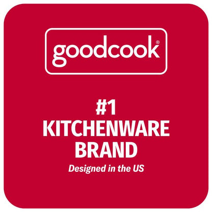 Good Cook - Abrelatas manual de corte seguro, sin bordes afilados, color negro