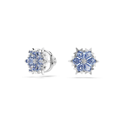 Swarovski Conjunto Magic, Copo de nieve, Azul, Baño de rodio