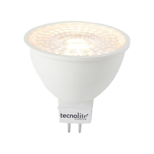 Tecnolite Connect - Foco Inteligente MR16 Flash Smart con Bulbo, Iluminación Interior, Luz Blanca Atenuable, 5 Watts, Control App Connect, Compatible con Alexa, WiFi y Bluetooth, Casa Inteligente