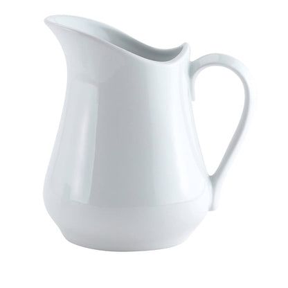 Jarra/cremera de porcelana, Blanco, 236.59ml (8oz), 1, 1