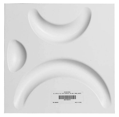 Ekena Millwork WP12X12SEWH 11 7/8 pulgadas de ancho x 11 7/8 pulgadas de alto Sevilla EnduraWall - Cubiertas decorativas para paneles de pared 3D 0.98 pies cuadrados Ft.