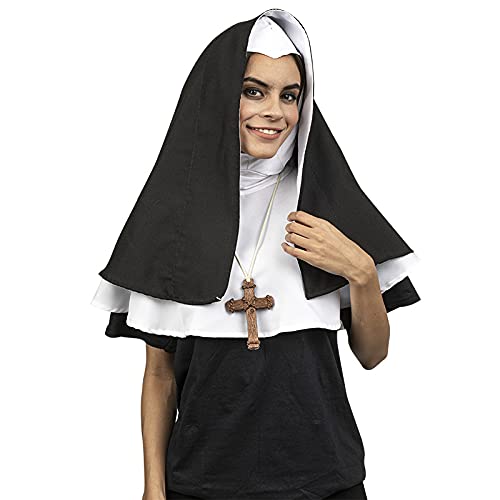 Mother Superior Nun, Disfraz Unisex de Monja, Atuendo de Madre Superiora Ideal para Halloween y Fiesta de Disfraces