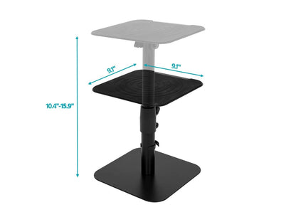 Monoprice - Soportes de Altavoz Independientes de computadora Ajustables con gestión de Cables, para estanterías Medianas/Grandes Altavoces de Monitor de Estudio