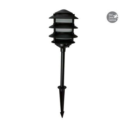 Tecnolite - Lámpara de Exterior, Color Negro, con Pantalla de Cristal, Resistente a la Corroción