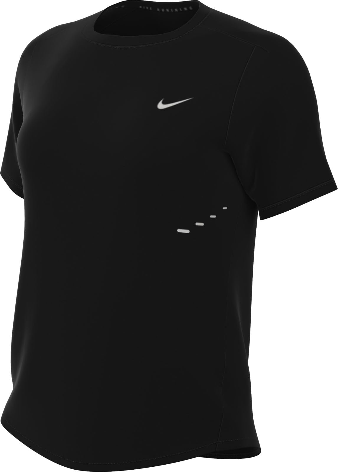 Nike Swift playera Dri-FIT de manga corta para mujer - XL - negro y plateado