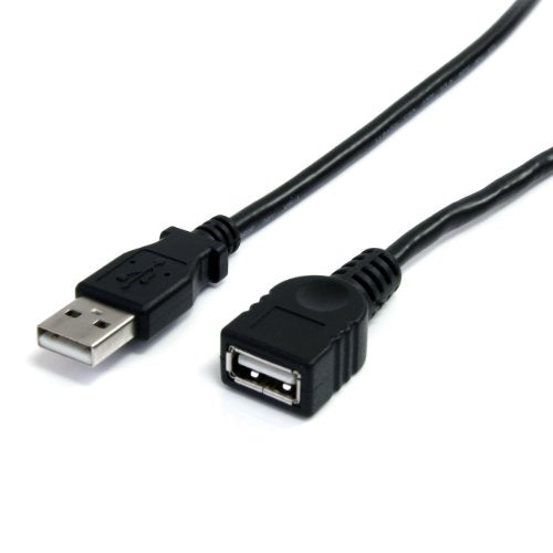 StarTech USBEXTAA10BK Cable de Extensión USB2.0, Macho a Hembra USBA, Extensor, color Negro, 3 m