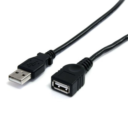 StarTech USBEXTAA10BK Cable de Extensión USB2.0, Macho a Hembra USBA, Extensor, color Negro, 3 m