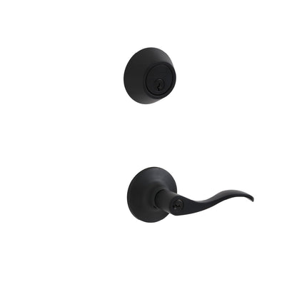 Phillips Combo Cerrojo/Manija Nogal Para Entrada LLave-Mariposa Negro