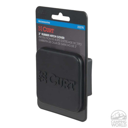 CURT Cubierta de Enganche de Remolque de Goma 22276 para Receptor de 2 in, Negro