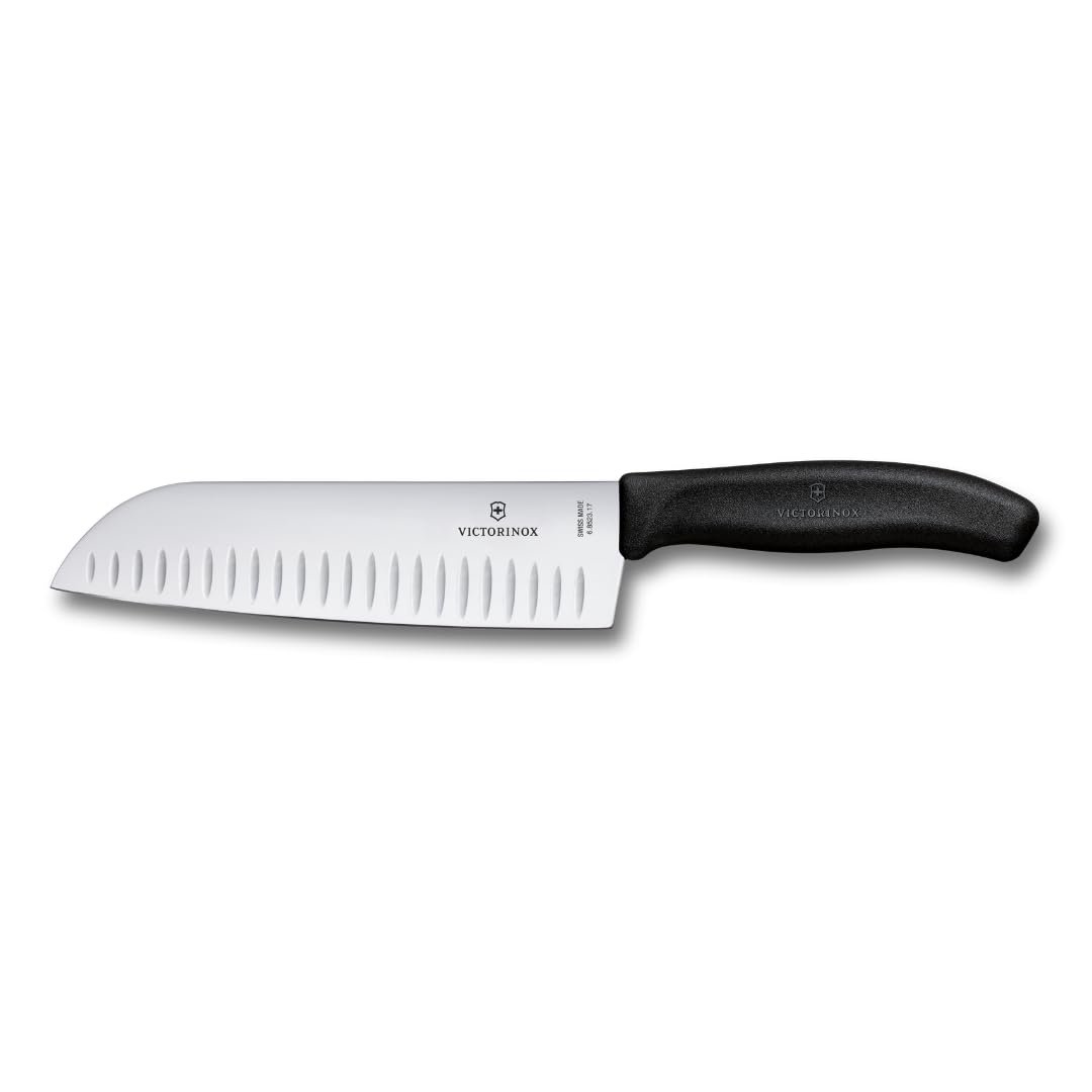 Victorinox Santoku Cuchillo Plata/Negro