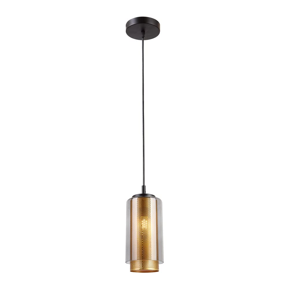 Tecnolite Lámpara Colgante de Cristal 1.50 m de Altura, Potencia Máx. 60 W, 1 Base E27, No incluye foco