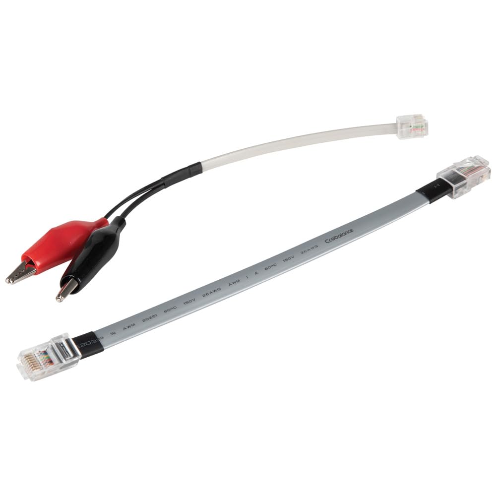 Klein Tools VDV770-855 - Cables de repuesto para Klein Tools Tono y Sonda Cable Tracer Kit Cat. No. VDV500-705, cables con clips de cocodrilo y RJ45, RJ11, RJ12