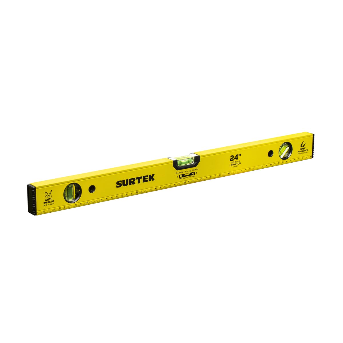 Surtek N24M Nivel magnético 24" de aluminio