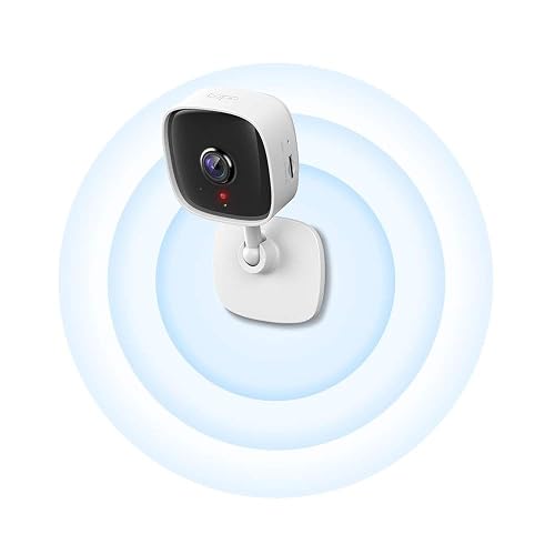 Tapo TP-Link TC60 Cámara Wi-Fi de Seguridad Interior para el Hogar,1080P, Control Remoto de Aplicaciones, Funciona con Alexa