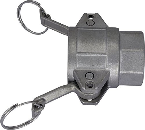Duda Energy CamSocket-F075 304 Acoplador de tubo de acero inoxidable para leva y ranura de 3/4 pulgadas enchufe de bloqueo de leva x 3/4 pulgadas hembra NPT Sus304 SS304, diámetro interior de 0.75 pulgadas, acero inoxidable