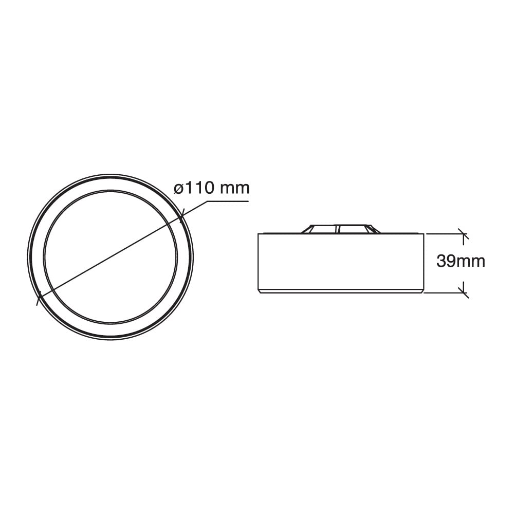 Tecnolite Lámpara Plafón LED Redonda Atenuable 9 W - Sobreponer en Techo, Luz Blanca Neutra, 127 V, IRC 90, Interiores, LED integrado, Ideal para pasillos, dormitorio, cocina y sala