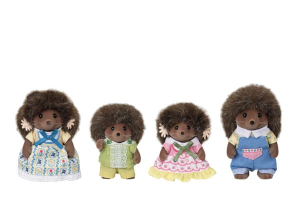 Calico Critters Hedgehog Family, Juego de 4 Figuras de muñeca coleccionables