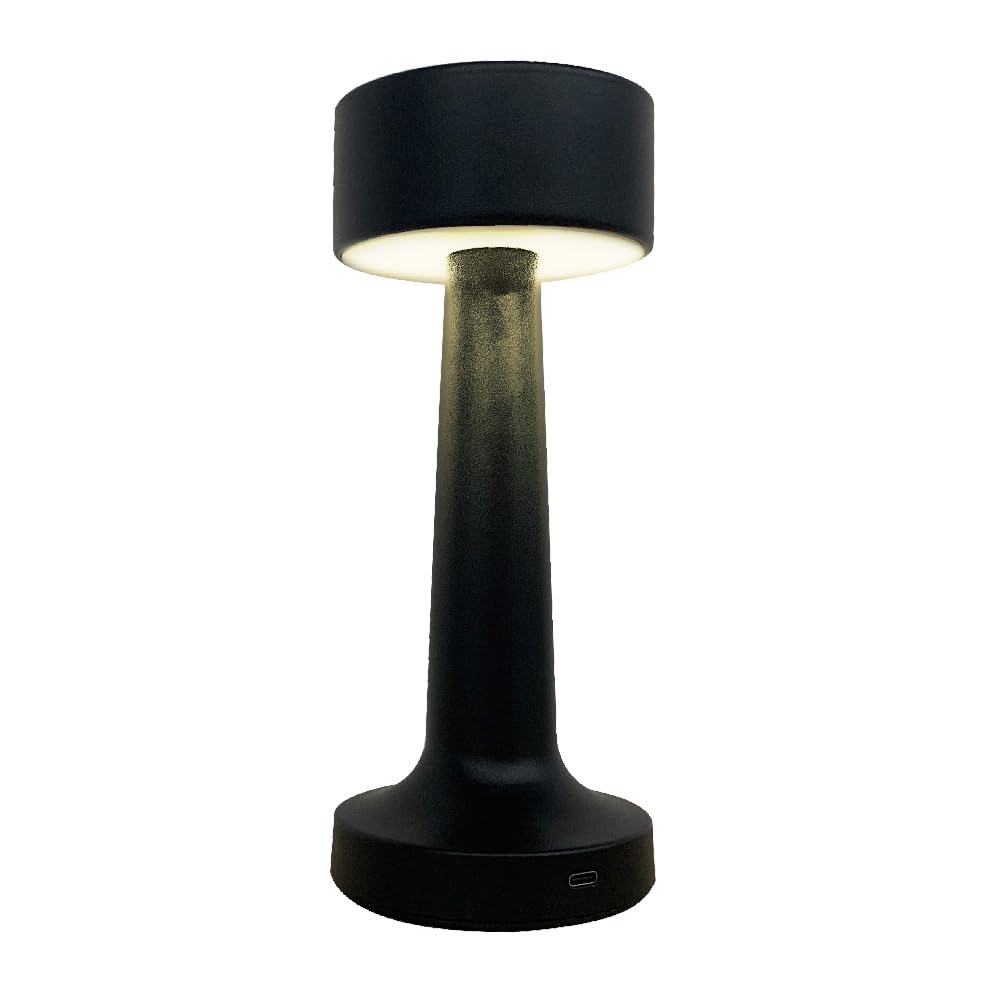 Tecnolite - Lámpara de Mesa LED 3 W Portátil, Recargable, Luz Blanca Ajustable y Atenuable Táctil, Lámpara Interior para Restaurante