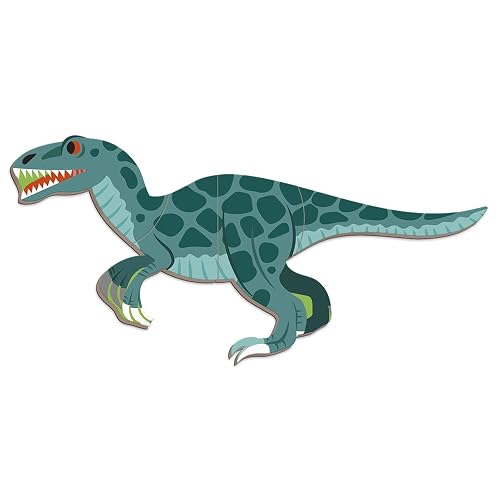 Janod - Magneti'Book Dinosaurios - Juego Educativo magnético 50 Piezas - Desarrollo de Habilidades motoras Finas y la imaginación - A Partir de 3 años