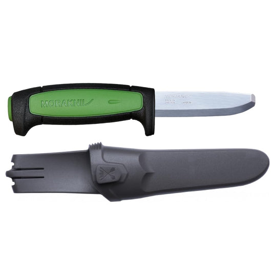 Morakniv Safe Pro - Cuchillo de Hoja Fija de Acero al Carbono con Punta Roma