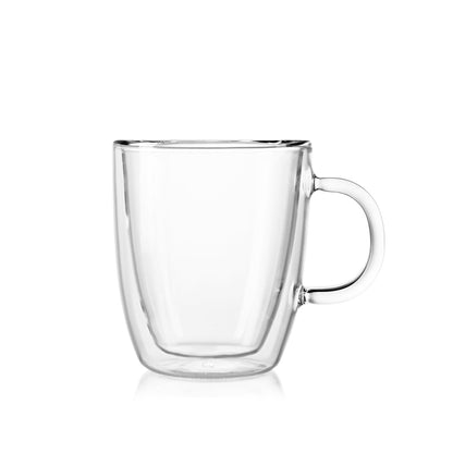 Bodum Bistro Coffee Mug, 10 Ounce (2-Pack), Clear