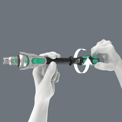 Wera Zyklop 8000 A SB Ratchet, Square Socket, 1/4", 62 Pieces