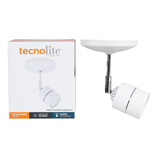 Tecnolite Lámpara Spot de Sobreponer Dirigible Potencia Máx. 50 W, Base GU10, Foco GU10 no incluido