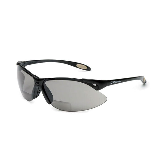 Uvex Serie Reader/Magnifier, Lente gris montura negra, TSR de dioptrías 1.5 con recubrimiento Anti- Scratch, color gris (A960)