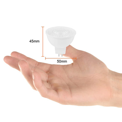 Tecnolite - Pack 8 Focos LED MR16 para Iluminación Interior, 5.5 Watts y 350 Lumens, Luz de Día No Atenuable, Ahorrador de Energía Eléctrica