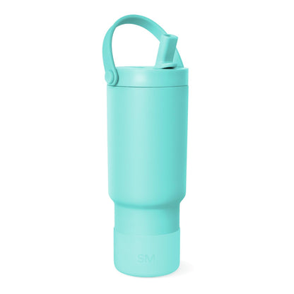Simple Modern Trek Pivot Vaso Térmico Infantil 710 ml con Popote y Asa - -Ocean Water - 24 onzas