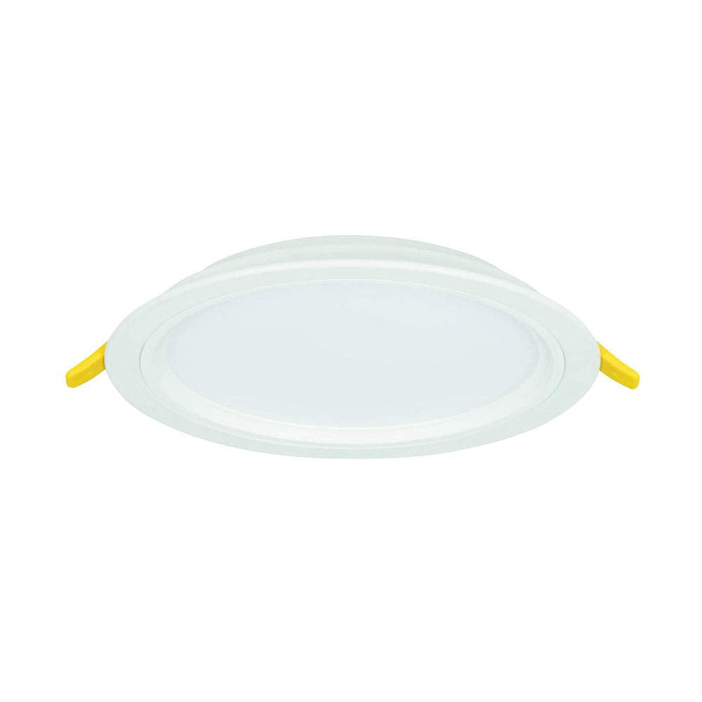 Construlita Lámpara Interior Empotrado, 18 W, 127 - 220 V, Color Blanco, Luz Cálida 3000 k, Lámpara Interior, Downlight, 1715 lm