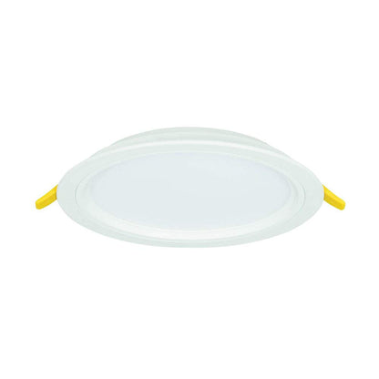 Construlita Lámpara Interior Empotrado, 18 W, 127 - 220 V, Color Blanco, Luz Cálida 3000 k, Lámpara Interior, Downlight, 1715 lm