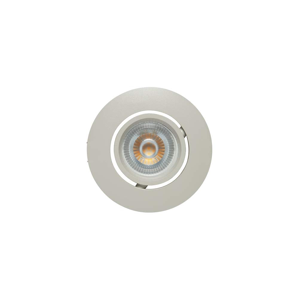 ILLUX Luminario Empotrado Giratorio 1 X 50W G5.3 Mr16, Blanco TH-4221.B