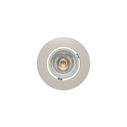 ILLUX Luminario Empotrado Giratorio 1 X 50W G5.3 Mr16, Blanco TH-4221.B