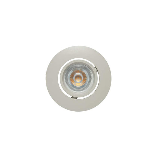 ILLUX Luminario Empotrado Giratorio 1 X 50W G5.3 Mr16, Blanco TH-4221.B