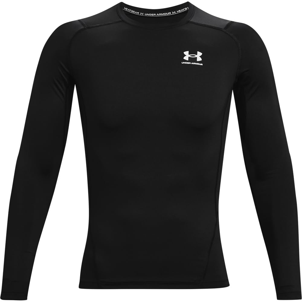 Under Armour HeatGear Playera de Compresión Manga Larga Hombre - CH - Negro