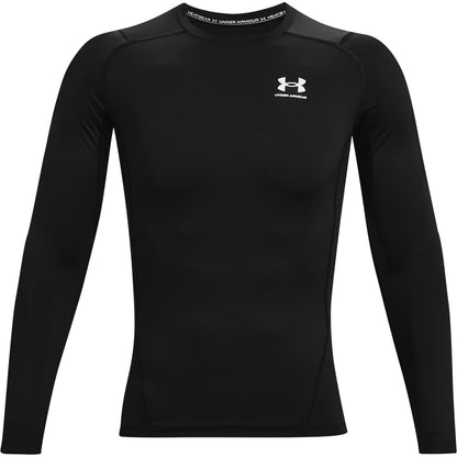 Under Armour HeatGear Playera de Compresión Manga Larga Hombre - CH - Negro