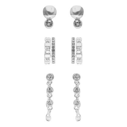 Nine West Aretes Plateado para Mujer