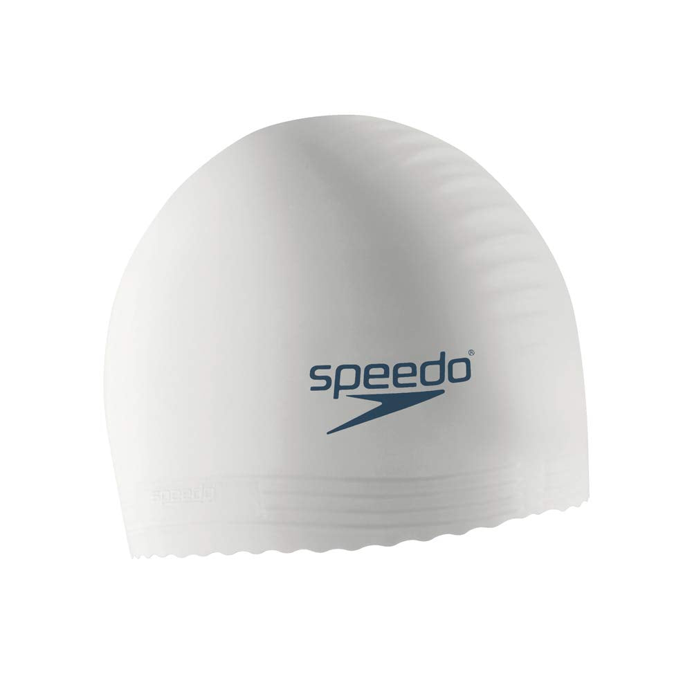 Speedo Elite Gorro de Natación de Látex, Unisex - Gorro de natación - Blanco