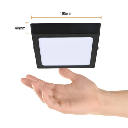 Tecnolite Lámpara Plafón LED de Sobreponer 12 W, Luz de Día, Interiores, No atenuable, LED integrado