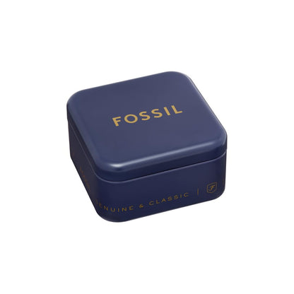 Fossil - arete de mariposa de acero inoxidable para mujer