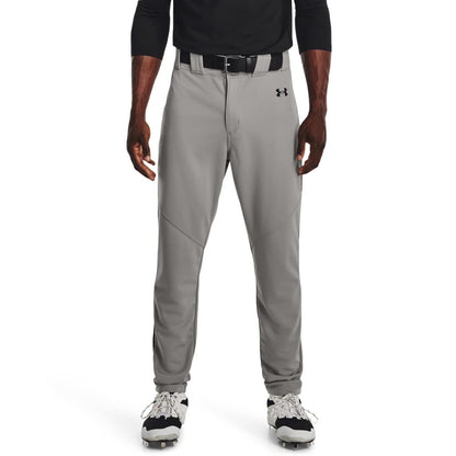 Under Armour Pantalón de Béisbol Pierna Recta para Hombre - CH - (080) Baseball Gray - Black - Black
