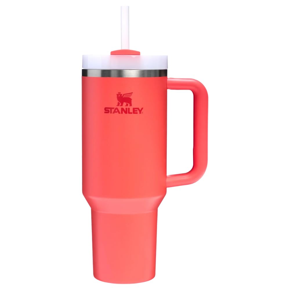 Stanley Quencher H2.0 Termo de Acero Inoxidable con Popote 1.18 L - Hot Coral