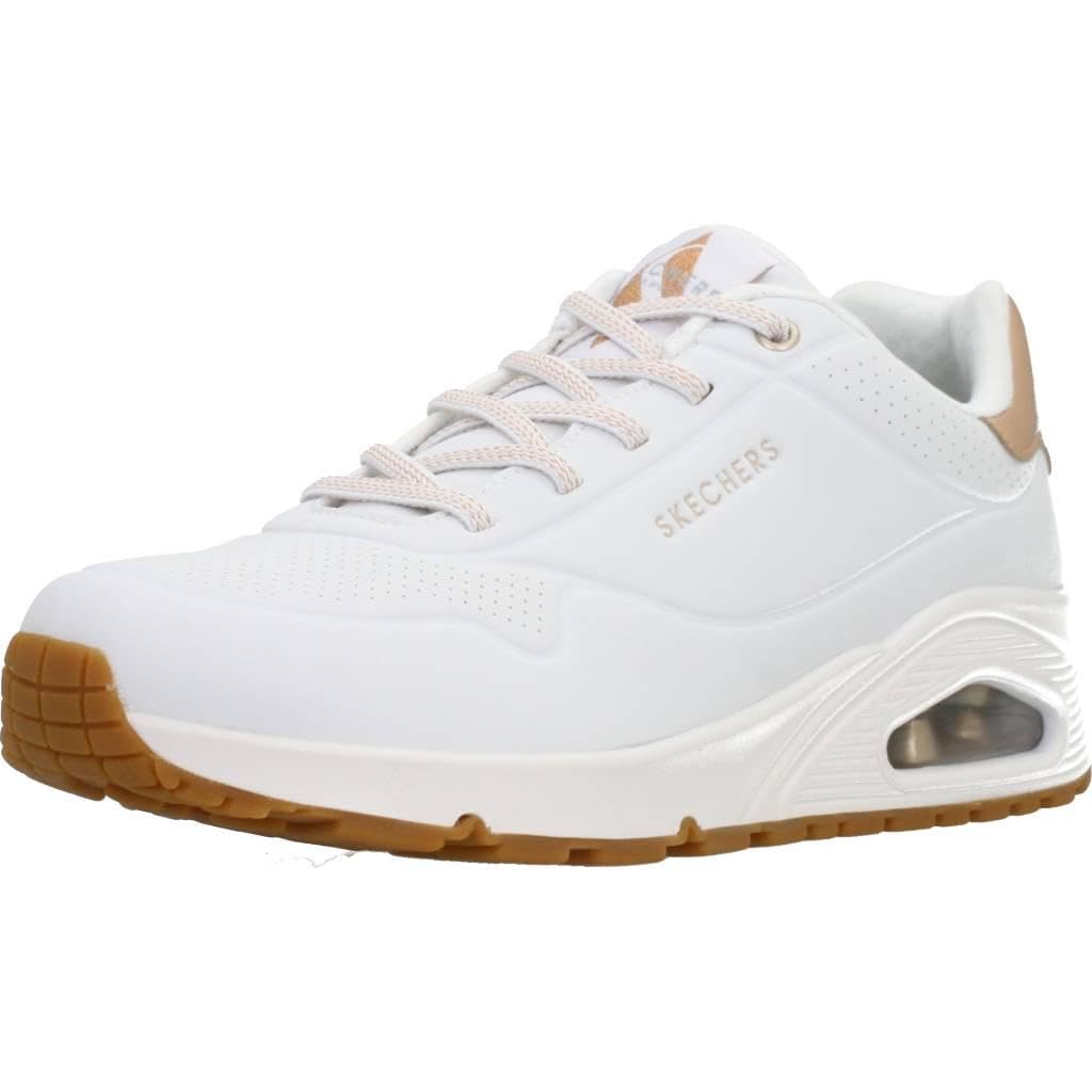 Skechers Uno Shimmer Away Zapatillas para Mujer - 24.5 cm - Blanco