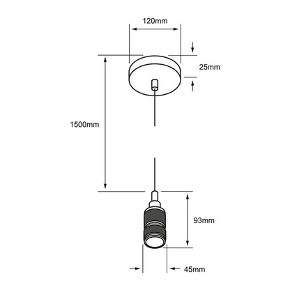 Lámpara Colgante para Sobreponer Tecnolite