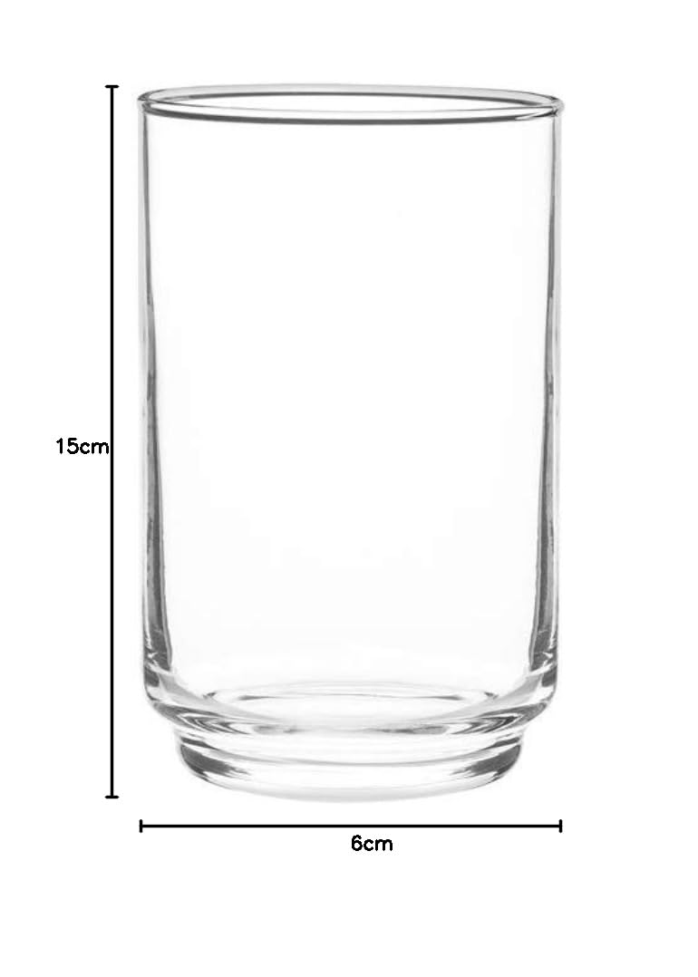 Alegro, Juego De 6 Vasos De Vidrio 353 ml.
