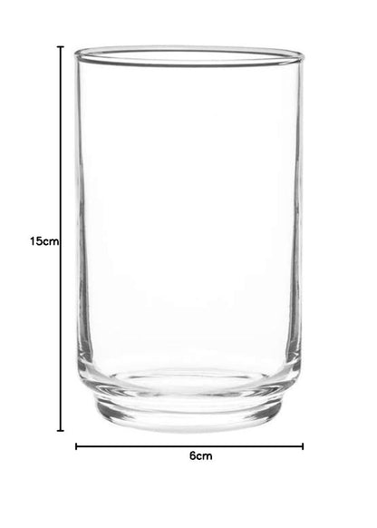 Alegro, Juego De 6 Vasos De Vidrio 353 ml.
