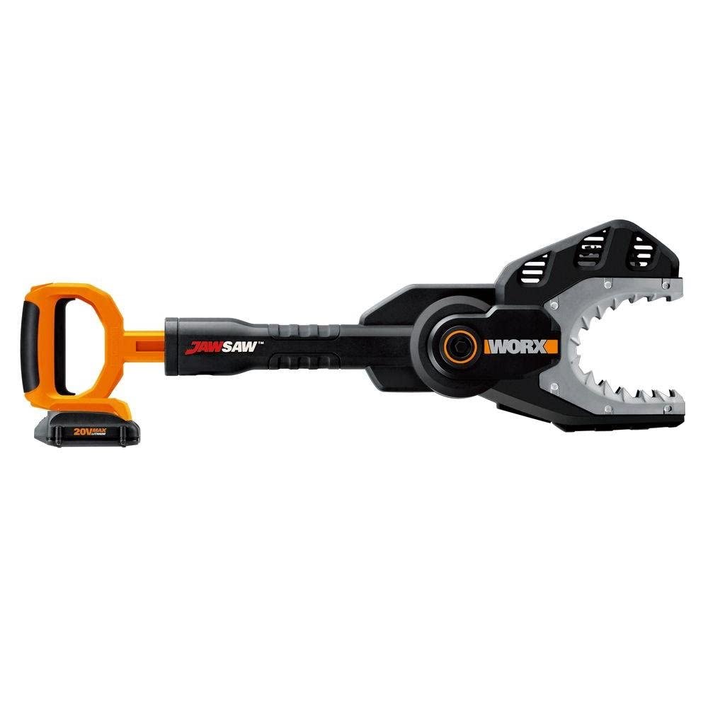 Worx JawSaw - Compartir de alimentación de motosierra inalámbrica de 20 V - WG320 (batería y cargador incluidos)