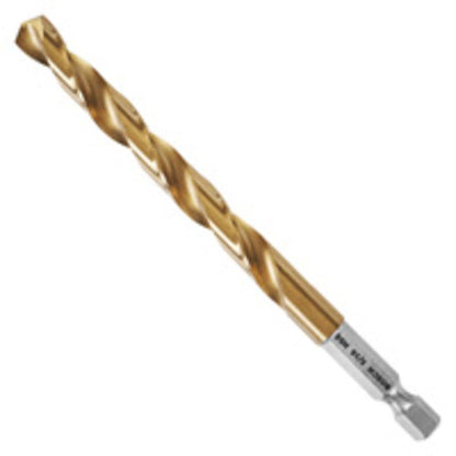 BOSCH TI2143IM - Broca de titanio resistente al impacto de 1/4 pulgadas x 4 pulgadas - 5 - 16" Diameter