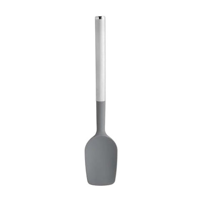 KitchenAid - Espátula con bordes curvados y mango de acero inoxidable, antiadherente, duradera, apta para lavaplatos